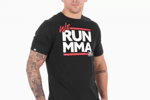 Phantom  T-SHIRT WE RUN MMA - SCHWARZ
